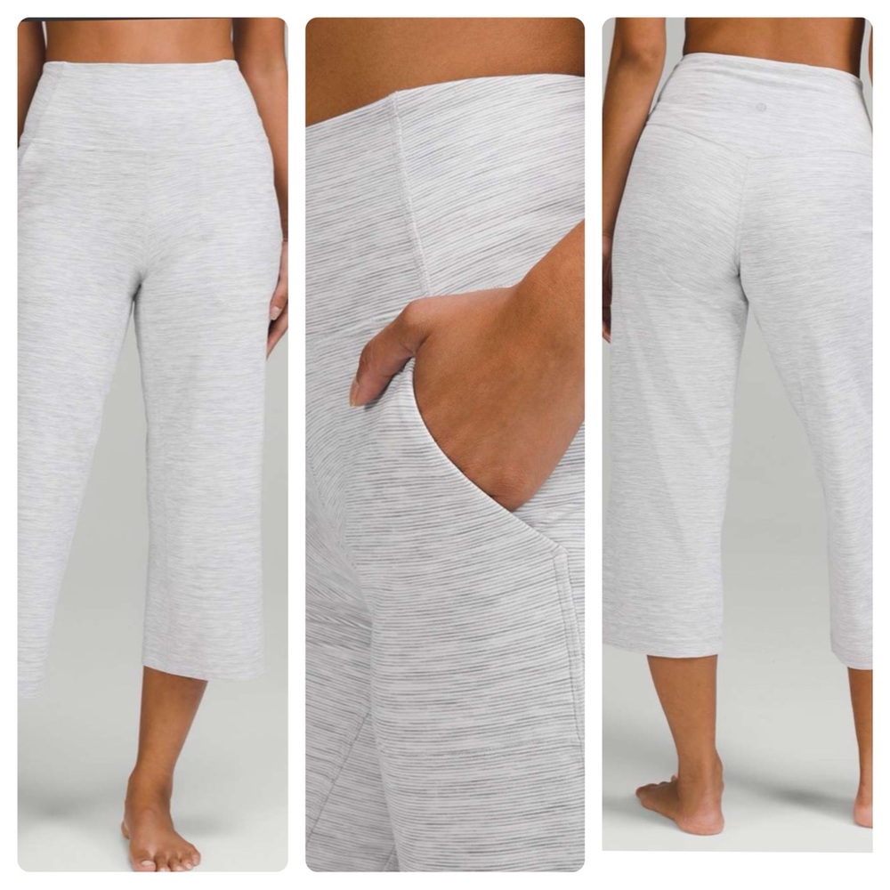 Lululemon Athletica Light Gray Cropped Pants